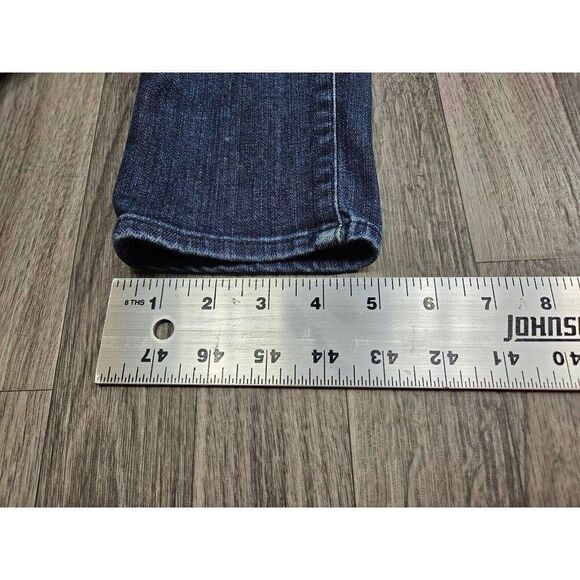 Adriano Goldschmied Womens Size 26 R Stevie Ankle Embroidered Denim Blue Jeans - Picture 11 of 11